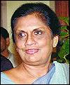 Sri Lanka president, Chandrika Kumaratunga