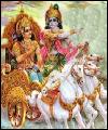  Krishna and Arjuna on a charriot