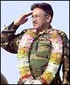  Pakistan President, General Pervez Musharraf when campaigning for the referendum