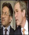 Pakistan President Musharraf with US President Bush during their latest meeting